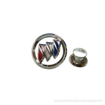 Hollow Design Car Logo Personalized Lapel Pins With Shinny Nickel Plated